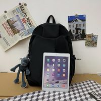 Waterproof 20 Inch Solid Color School Daily School Backpack main image 6