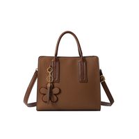 Women's Medium Pu Leather Solid Color Elegant Classic Style Zipper Crossbody Bag sku image 6