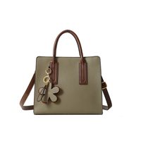 Women's Medium Pu Leather Solid Color Elegant Classic Style Zipper Crossbody Bag sku image 4