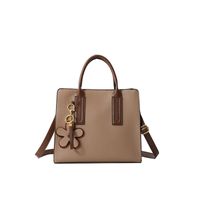 Women's Medium Pu Leather Solid Color Elegant Classic Style Zipper Crossbody Bag sku image 7
