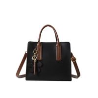 Women's Medium Pu Leather Solid Color Elegant Classic Style Zipper Crossbody Bag sku image 3