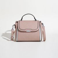 Women's Small Pu Leather Solid Color Lingge Vintage Style Classic Style Magnetic Buckle Crossbody Bag sku image 7