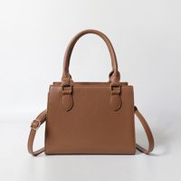 Women's Medium Pu Leather Plaid Elegant Classic Style Zipper Crossbody Bag main image 4