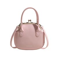 Women's Medium Pu Leather Solid Color Vintage Style Classic Style Buckle Dome Bag main image 2