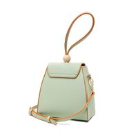 Women's Small Pu Leather Solid Color Basic Vintage Style Square Magnetic Buckle Crossbody Bag main image 2