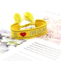 Simple Style Letter Polyester Mother'S Day Unisex Drawstring Bracelets sku image 8