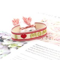 Simple Style Letter Polyester Mother'S Day Unisex Drawstring Bracelets sku image 12