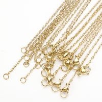 1 Piece 45cm 667 Stainless Steel Solid Color Chain main image 5