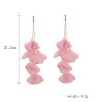 1 Pair Lady Ethnic Style Classic Style Irregular Flower Artificial Crystal Cloth Drop Earrings sku image 11