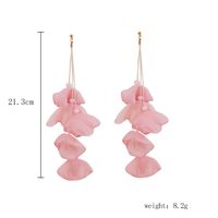 1 Par Señora Estilo Étnico Estilo Clásico Irregular Flor Cristal Artificial Tela Pendientes De Gota sku image 11