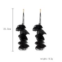 1 Pair Lady Ethnic Style Classic Style Irregular Flower Artificial Crystal Cloth Drop Earrings sku image 9