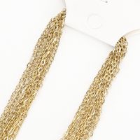 1 Piece 45cm 667 Stainless Steel Solid Color Chain main image 4
