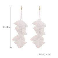 1 Pair Lady Ethnic Style Classic Style Irregular Flower Artificial Crystal Cloth Drop Earrings sku image 12