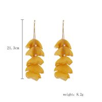 1 Pair Lady Ethnic Style Classic Style Irregular Flower Artificial Crystal Cloth Drop Earrings sku image 10