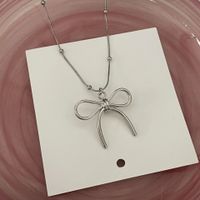 Einfacher Stil Quadrat Blume Bogenknoten Legierung Inlay Künstliche Perlen Strasssteine Frau Halskette sku image 33