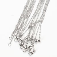 1 Piece 45cm 667 Stainless Steel Solid Color Chain main image 2
