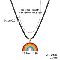 Basic Modern Style Classic Style Rainbow Heart Shape Turquoise Stone Beaded Unisex Bracelets sku image 3
