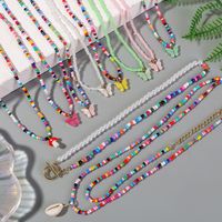 Großhandel Schmuck Ethnischer Stil Bohemien Klassischer Stil Geometrisch Saatperle Perlen Halskette main image 5