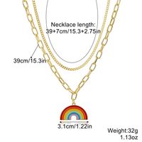 Basic Modern Style Classic Style Rainbow Heart Shape Turquoise Stone Beaded Unisex Bracelets sku image 18