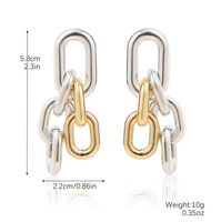 1 Pair Basic Modern Style Classic Style Geometric Solid Color Plating 304 Stainless Steel Arylic Drop Earrings sku image 9