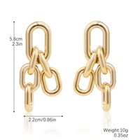 1 Pair Basic Modern Style Classic Style Geometric Solid Color Plating 304 Stainless Steel Arylic Drop Earrings main image 2