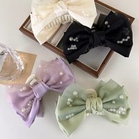 Women's Casual Elegant Bow Knot Cloth Hair Claws main image 3