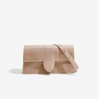 Women's Small PVC Solid Color Streetwear Magnetic Buckle Square Bag main image 1
