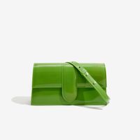 Women's Small PVC Solid Color Streetwear Magnetic Buckle Square Bag sku image 1