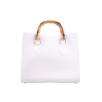 Women's Large PVC Solid Color Vintage Style Classic Style Magnetic Buckle Jelly Bag sku image 3