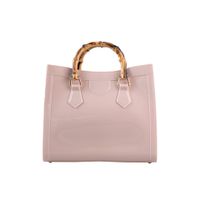 Women's Large PVC Solid Color Vintage Style Classic Style Magnetic Buckle Jelly Bag sku image 9