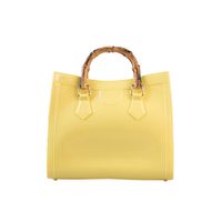 Women's Large PVC Solid Color Vintage Style Classic Style Magnetic Buckle Jelly Bag sku image 4
