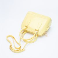 Women's Medium PVC Solid Color Vintage Style Classic Style Shell Zipper Dome Bag main image 3
