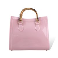 Women's Large PVC Solid Color Vintage Style Classic Style Magnetic Buckle Jelly Bag main image 4