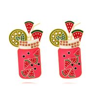 Cartoon Style Fruit Zinc Alloy Enamel Women's Drop Earrings main image 7