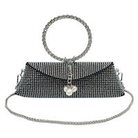 Women's Small Pu Leather Solid Color Elegant Vintage Style Magnetic Buckle Evening Bag sku image 2