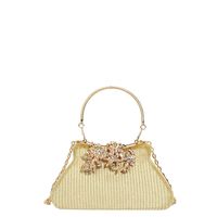 Mujeres Pequeña Cuero Sintético Color Sólido Elegante Estilo Vintage Cerrar Bolso De Noche main image 2