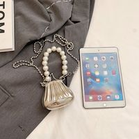 Women's Mini Metal Solid Color Cute Vintage Style Beading Lock Clasp Dome Bag main image 2