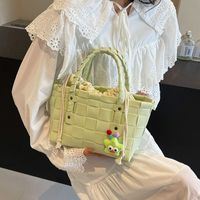 Women's Medium Pu Leather Solid Color Cute Vacation String Bucket Bag main image 7