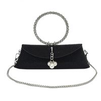 Women's Small Pu Leather Solid Color Elegant Vintage Style Magnetic Buckle Evening Bag sku image 1