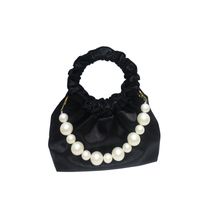 Frau Klein Nylon Einfarbig Vintage-Stil Klassischer Stil Perlen Quadrat Offen Wolke-Form-Tasche main image 5
