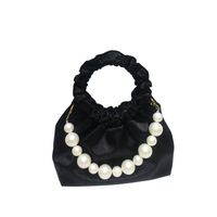 Women's Small Nylon Solid Color Vintage Style Classic Style Beading Square Open Cloud Shape Bag main image 5