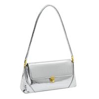 Women's Medium Pu Leather Solid Color Vintage Style Classic Style Zipper Underarm Bag sku image 3