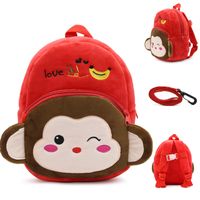 Unisex Klein Plüsch Tier Karikatur Süß Quadrat Reißverschluss Modischer Rucksack main image 3