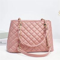 Femmes Grande Faux Cuir Couleur Unie Lingge Élégant Style Classique Fermeture Éclair Sac À Main main image 4