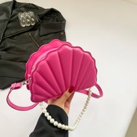 Frau Klein Pu-Leder Einfarbig Strassenmode Reißverschluss Kuppeltasche main image 5