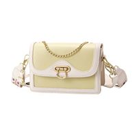 Women's Small Pu Leather Solid Color Streetwear Lock Clasp Crossbody Bag main image 3