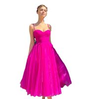 Women's Regular Dress Elegant Strap Sleeveless Solid Color Midi Dress Holiday Daily main image 2