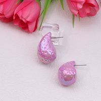 1 Pair IG Style Simple Style Water Droplets Arylic Ear Studs main image 5