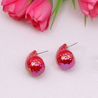 1 Pair IG Style Simple Style Water Droplets Arylic Ear Studs sku image 1