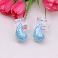 1 Pair IG Style Simple Style Water Droplets Arylic Ear Studs main image 8